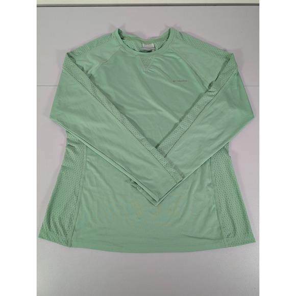 Columbia T-shirt Women's XL Green Top Long Sleeve Stretch Outdoor Activewear - Picture 3 of 9